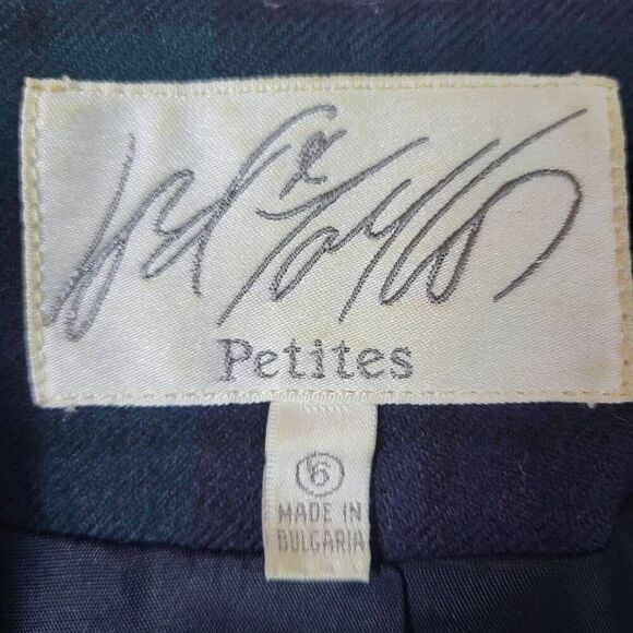 VTG Lord & Taylor Womens Tartan Wool Suit Size 6P Jacket Skirt Academia Preppy - Picture 7 of 14